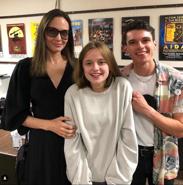 Angelina Jolie z córką Vivienne i Anthony Norman