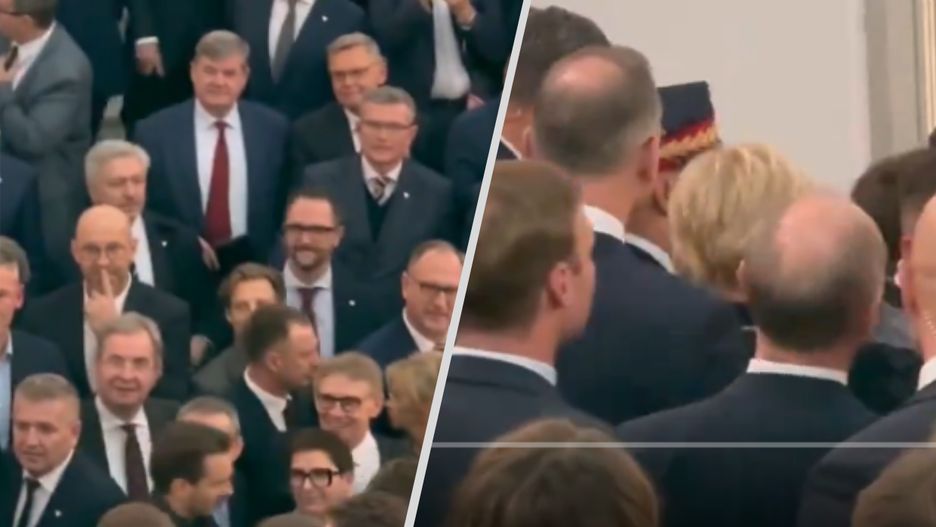 Andrzej Duda w trakcie opuszczania Sejmu