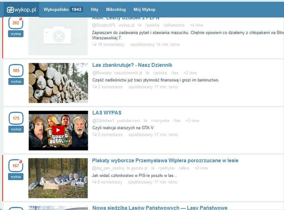 Kiedyś zboże, teraz lasy. Wykop dziś zwariował, ale jutro już będzie normalnie 2