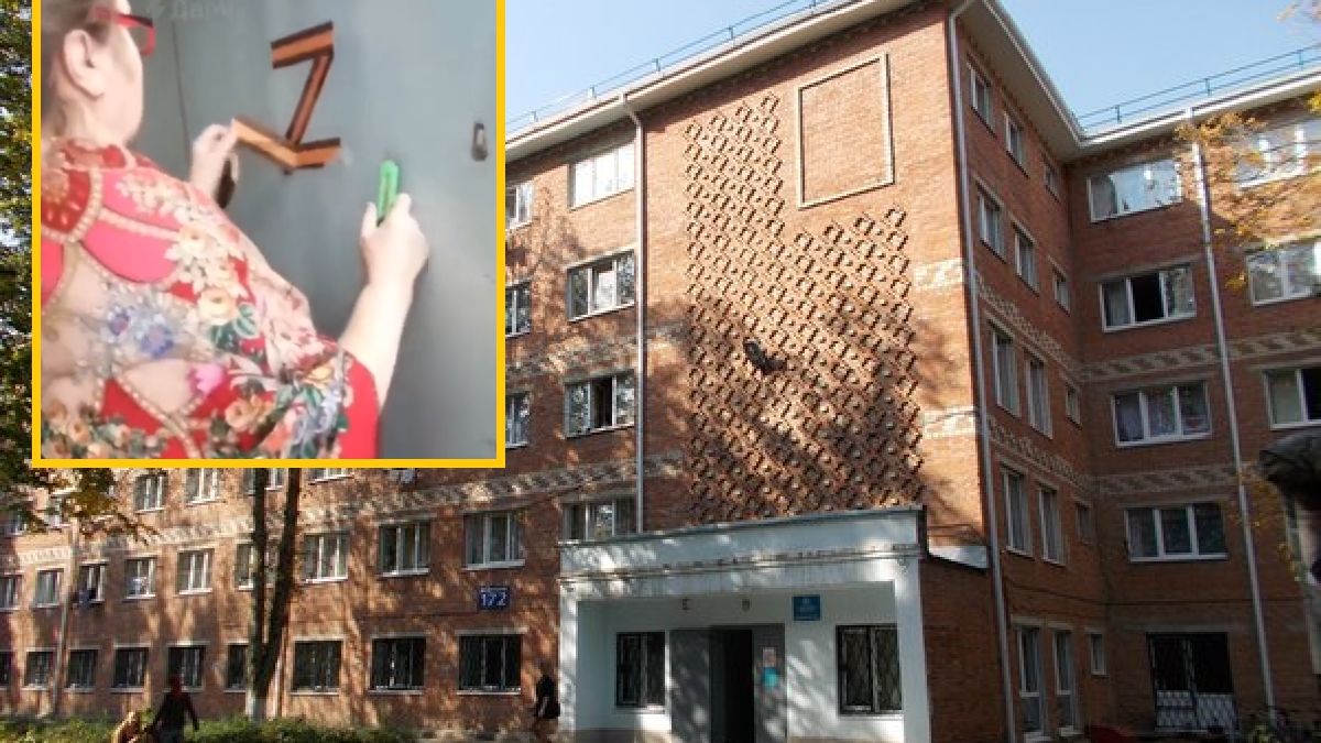 Kierowniczka akademika nie zgodziła się na prowojenne naklejki 