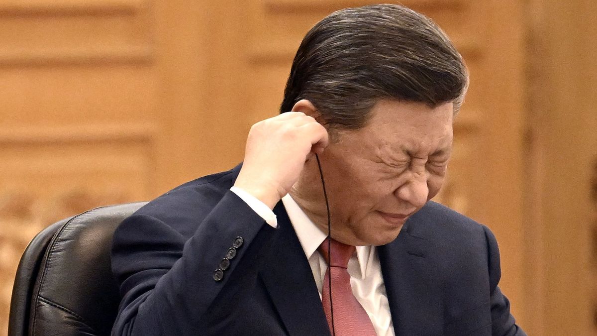 BEIJING , CHINA - JANUARY 12 : Prime Minister Alexander De Croo visits the People's Republic of China from 10 to 13 January 2024 (Day 2) 
- Meeting with Chinese President Xi Jinping on January 12, 2024 in Beijing , China, 12/01/2024 ( Photo by Didier Lebrun / Photonews via Getty Images)