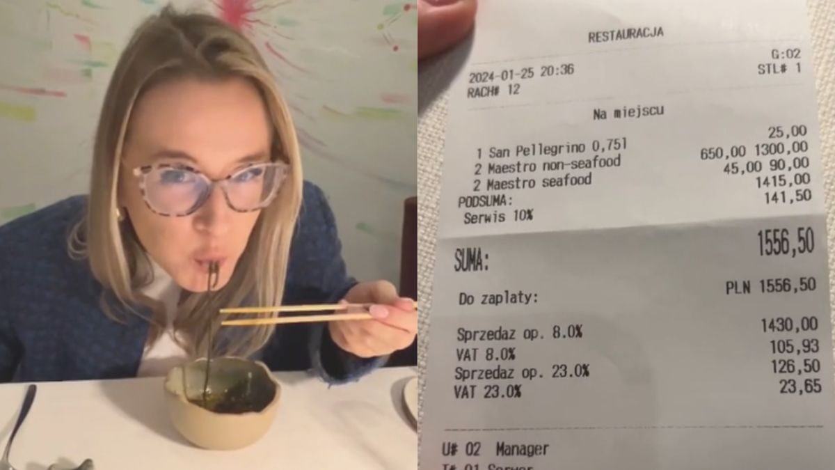 Obiad w wyróżnionej restauracji trwał 3,5 h