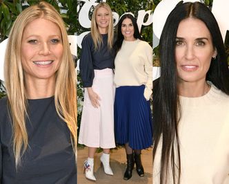 Stylowe Gwyneth Paltrow i Demi Moore debatują o zdrowiu i urodzie