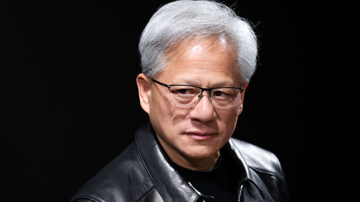 Jensen Huang, chief executive officer of Nvidia Corp., attends a media briefing following the company's "Japan AI Ecosystem" reception in Tokyo, Japan, on Thursday, July 16, 2026. Japan is planning to buy 27,500 next-generation Rubin chips from Nvidia Corp. to build a homegrown foundational AI model for robots. Photographer: Kiyoshi Ota/Bloomberg via Getty Images