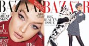 Szykowna Gigi Hadid na trzech okładkach "Harper's Bazaar"