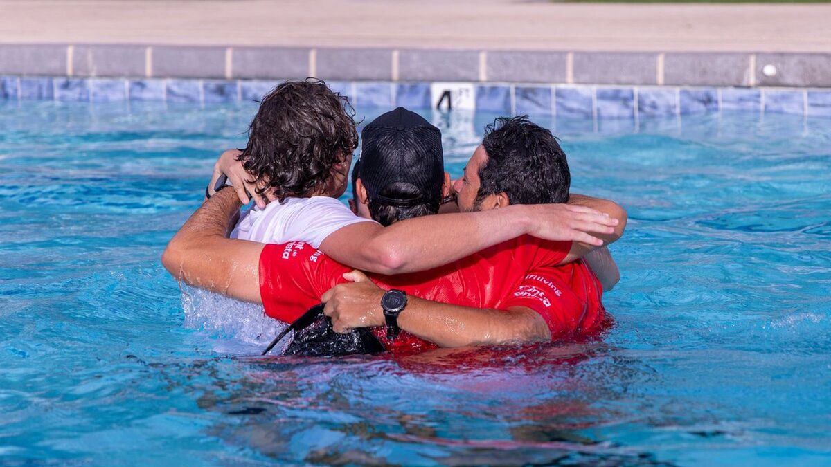Joao Fonseca i jego sztab po zwycięstwie w Phoenix