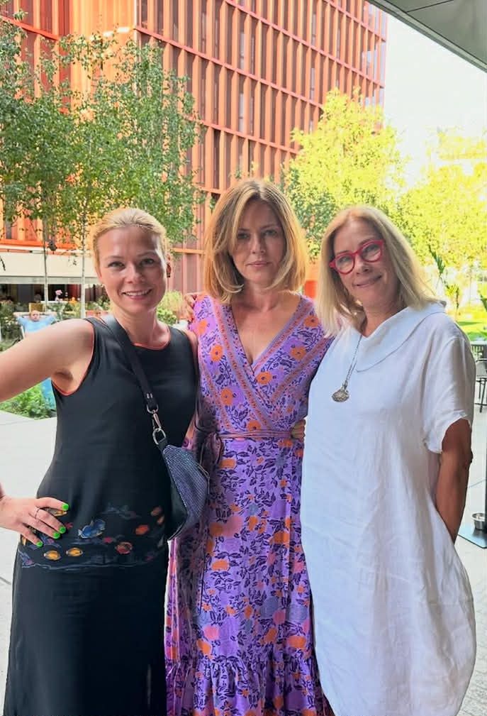 Małgorzata Potocka z córkami: Matyldą i Weroniką