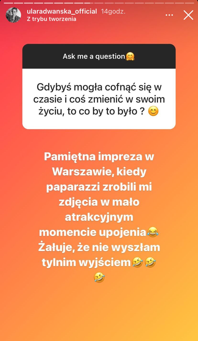 Urszula Radwańska pijana