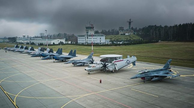 Amerykańskie samoloty w polskiej bazie lotniczej