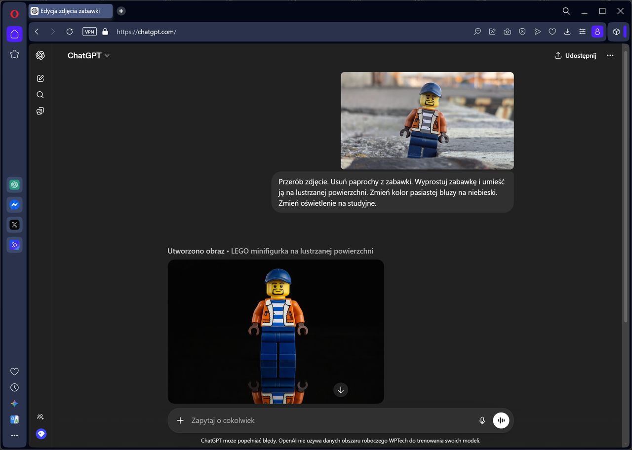 ChatGPT potrafi edytować zdjęcia