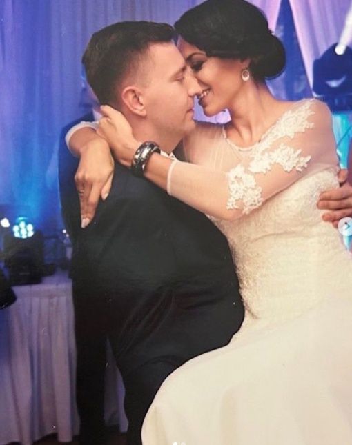 Marianna i Łukasz Schreiber podczas ślubu