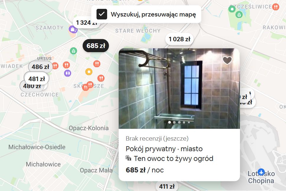 Ceny noclegów wahają się od kilkuset do kilku tysięcy zł 