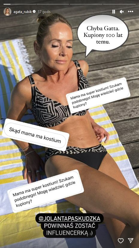 Agata Rubik z mamą i córkami