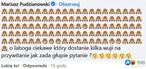 Komentarz Mariusza Pudzianowskiego