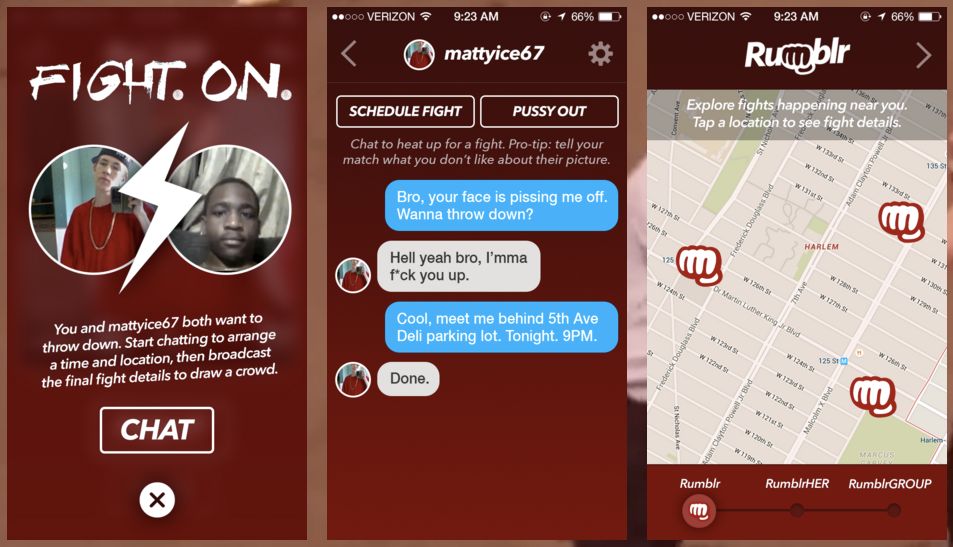 "Tinder do bójek" - osoby stojące za projektem Rumblr przypadkiem odkryły nową niszę 2