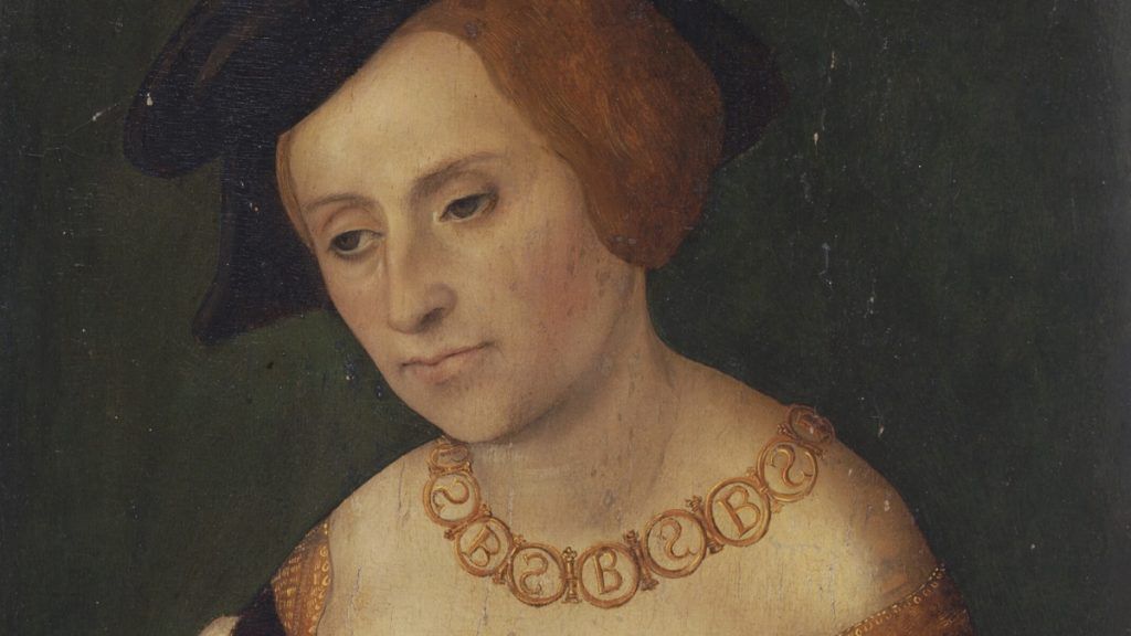 Domniemany portret królowej Barbary Zapolyi pędzla Lucasa Cranacha Starszego