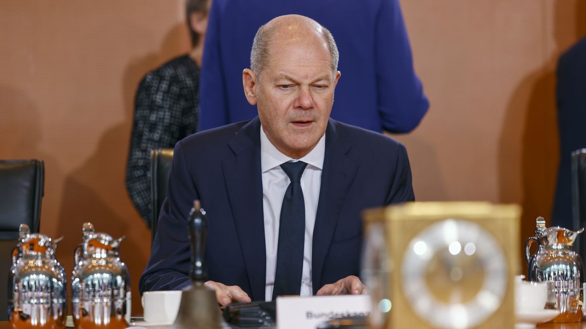 German Chancellor Olaf Scholz attends the weekly cabinet meeting of the German government at the Chancellery in Berlin, Germany, 28 February 2024. EPA/HANNIBAL HANSCHKE Dostawca: PAP/EPA.