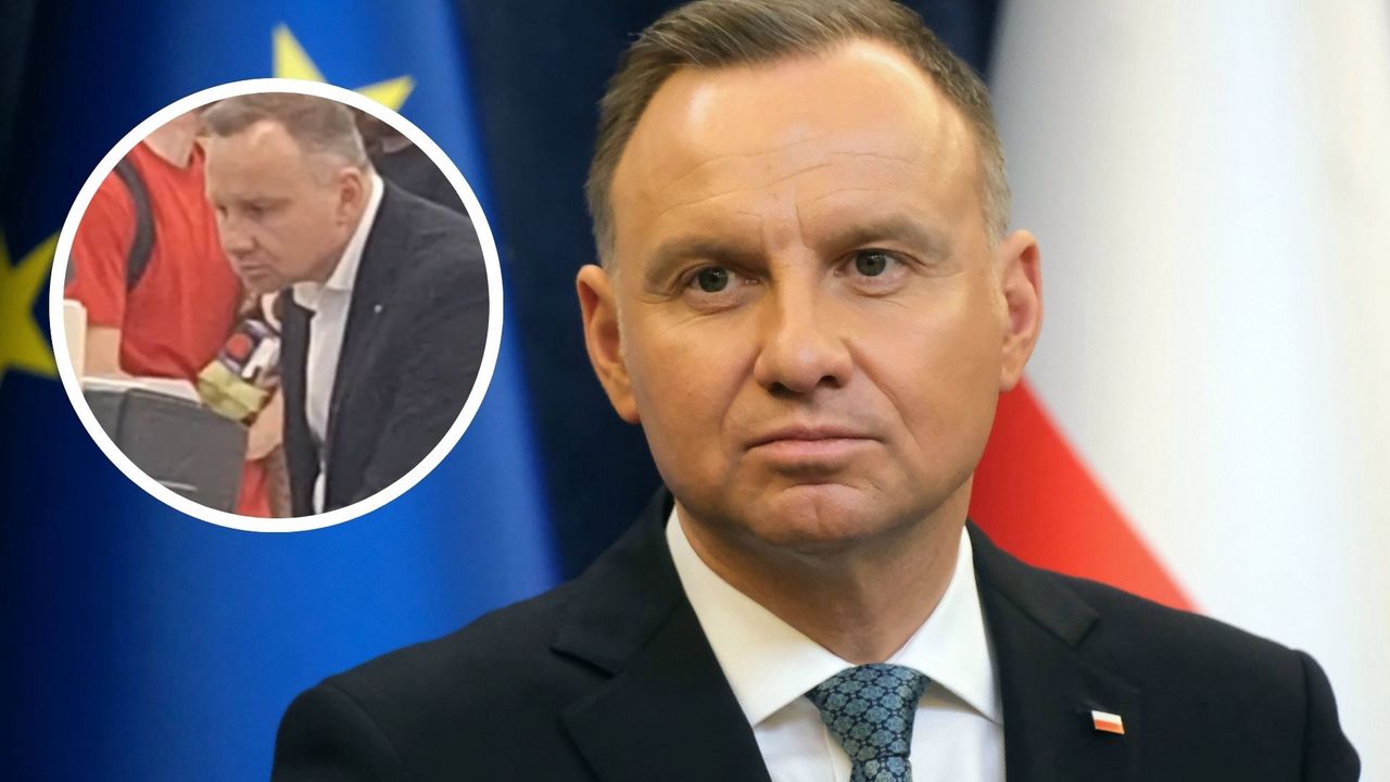 Andrzej Duda w AUCHANIE