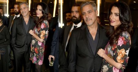 Szpilki, drogie torebki i sukienki vintage: zobaczcie ciążowe stylizacje Amal Clooney (ZDJĘCIA)