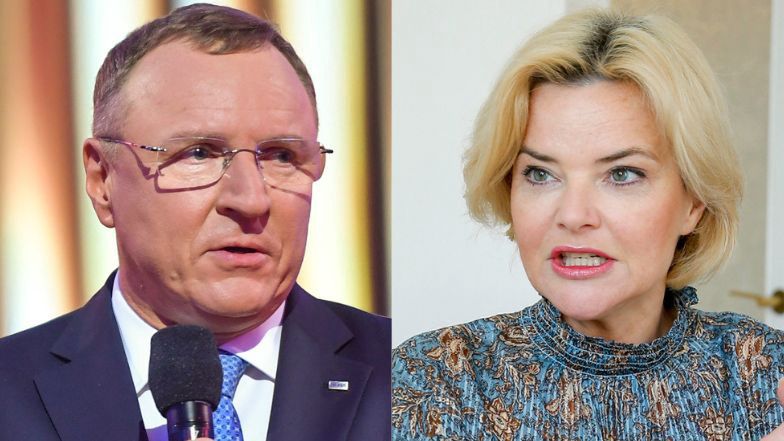 Monika Richardson i Jacek Kurski