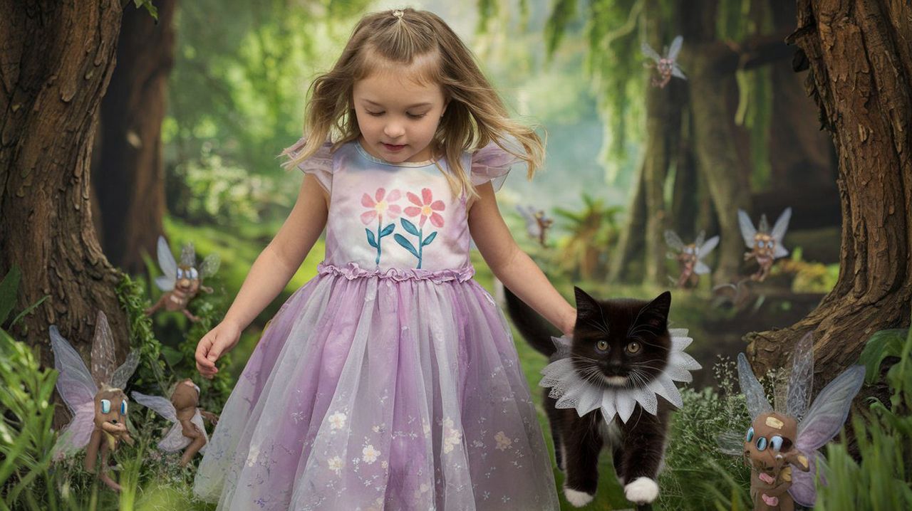 Bajka o kocie i małej dziewczynce. Premiera lada moment! (photo: AI generated)