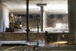 Warszawa. Postępuje budowa metra na Bródnie. Prace prowadzone są na poziomie -2