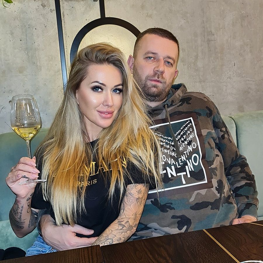 Sylwia Peretti z narzeczonym Łukaszem Porzuczkiem