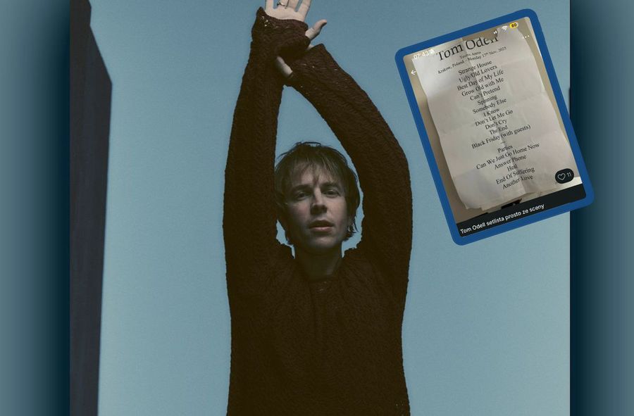 Setlista Toma Odella wystawiona na Vinted. Chytrusy sprzedają pa