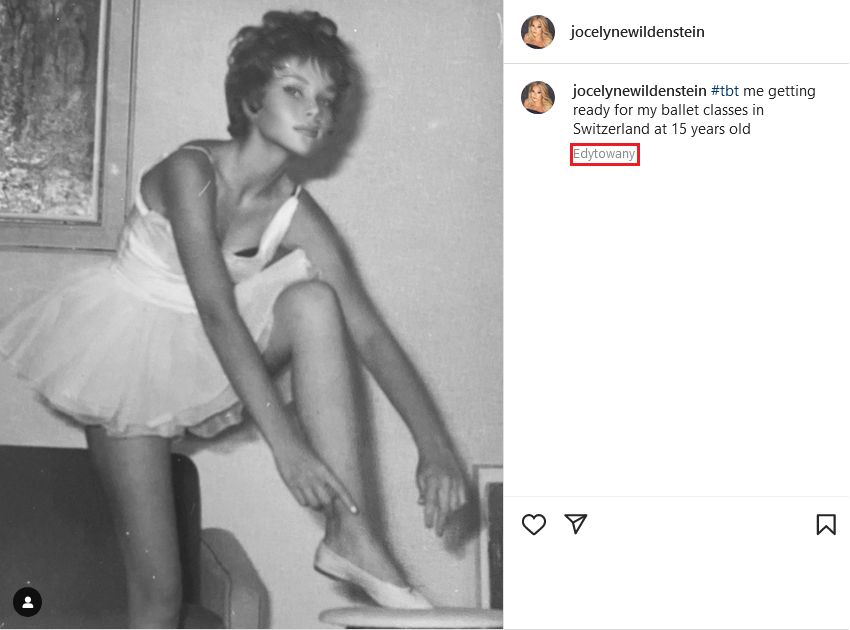 Zdjęcie "kobiety kota" z młodości