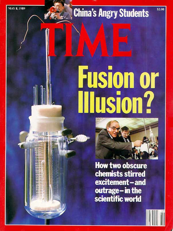 Okładka TIME z krytyczyną publikacją na temat zimnej fuzji (Fot. Time)