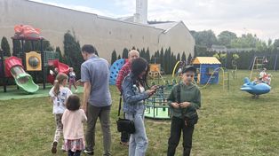 Festyn z okazji Dnia Dziecka przy przedszkolu na Staromiejskiej w Radomiu. Wiele atrakcji dla najmłodszych. Zobacz zdjęcia