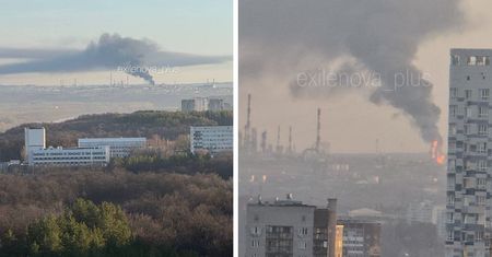 Dron uderzył 1300 km od granicy. Płonie rafineria w Ufie