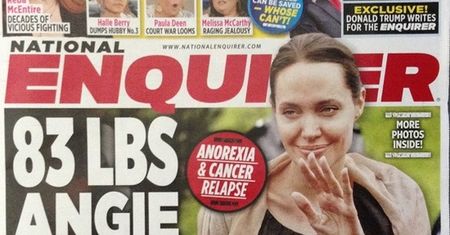 National Enquirer: "Angelina Jolie waży 39 kilogramów i UMIERA!"