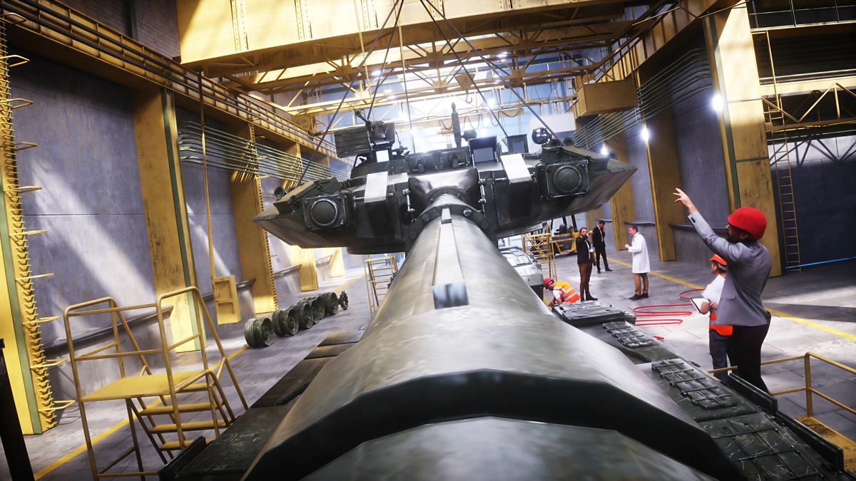 Production of military russian battle tank T 90 at the factory. Military factory weapon. 3d rendering.
Production of military russian battle tank T 90 at the factory. Military factory weapon. 3d rendering
Pavel_Chag