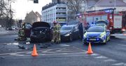 Głogów: Zderzenie na skrzyżowaniu w centrum miasta