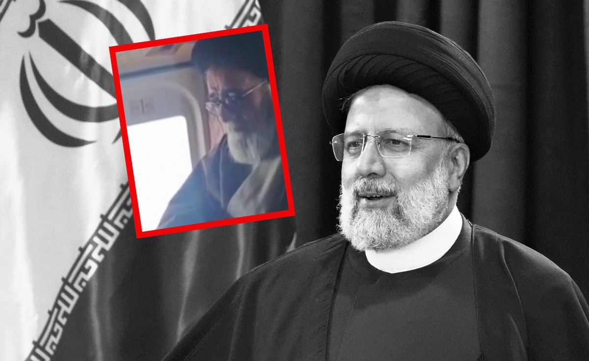 iran, katastrofa śmigłowca, prezydent Raisi w śmigłowcu. Opublikowano ostatnie nagranie z prezydentem Iranu