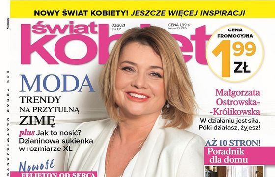 Miesięcznik "Świat Kobiety" z nowymi działami i zmienioną szatą graficzną