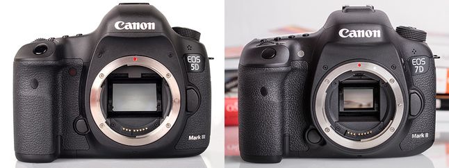 Canon EOS 5D Mark III (po lewej) i Canon EOS 7D Mark II (po prawej).
