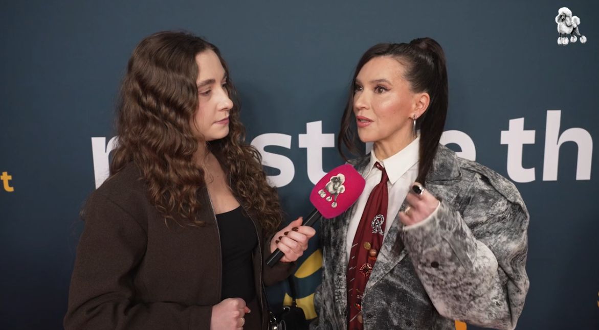 Janja Lesar podczas rozmowy 