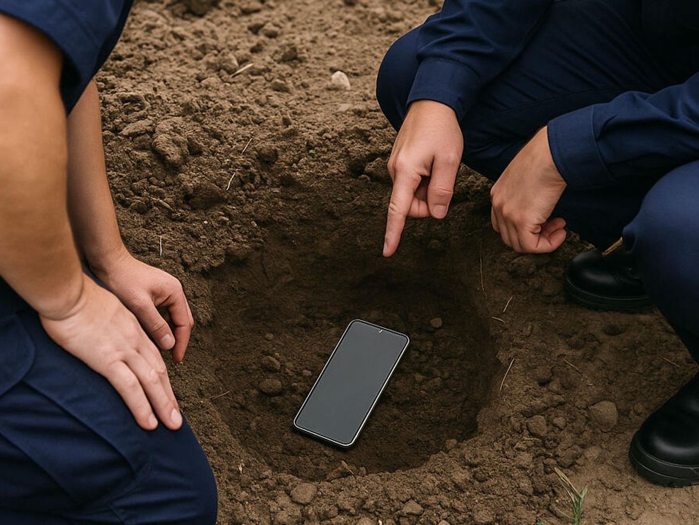 Ukradł drogi telefon i nie wiedział, co z nim zrobić, więc go zakopał. Potem zapomniał gdzie, bo był pijany