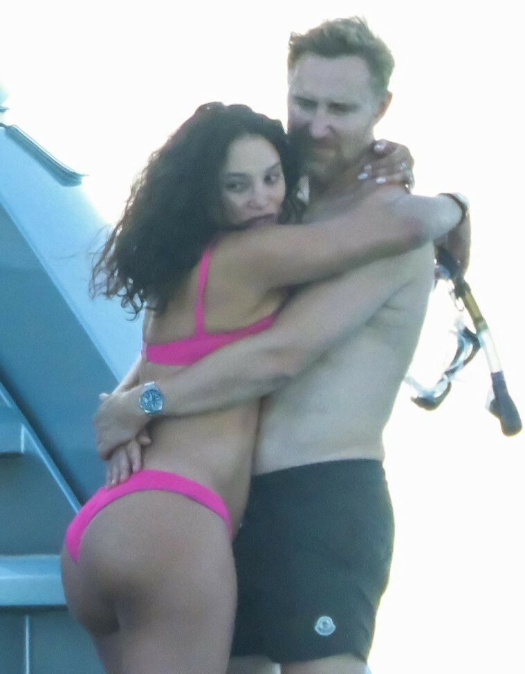 David Guetta i Jessica Ledon wymieniają czułości na jachcie