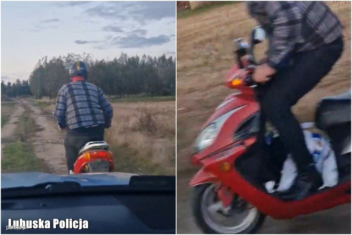 Wideo: Motorowerzysta "kaskader" uciekał przed policją. Miał kilka powodów