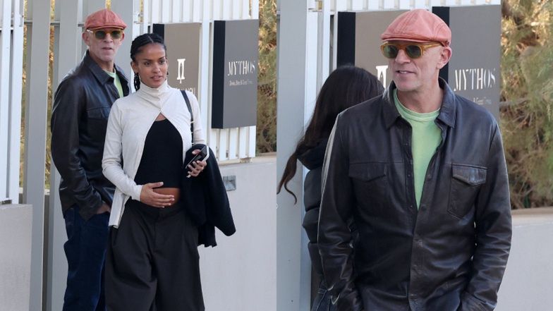 Vincent Cassel z ciężarną partnerką na randce w restauracji