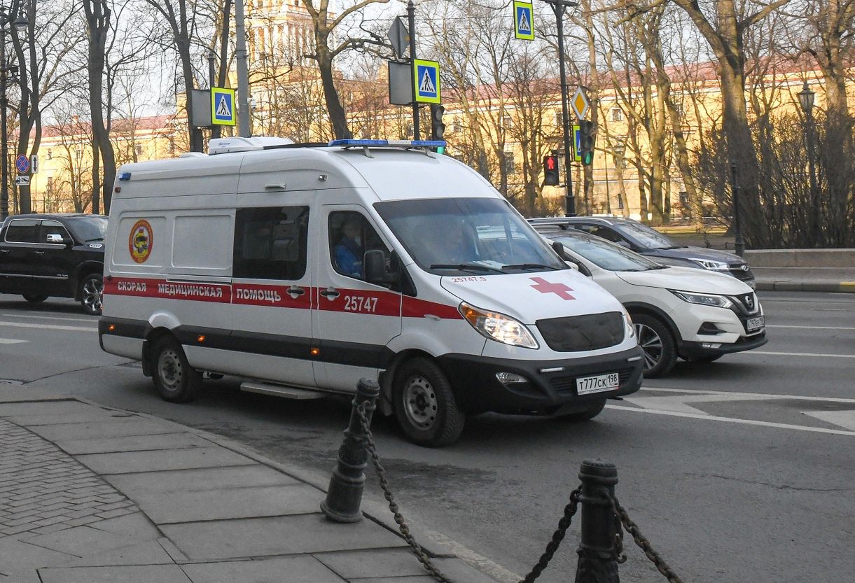 Russian ambulance in the St. Petersburg area.