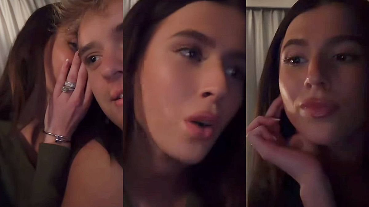 Roksana Węgiel z mężem podczas live'a