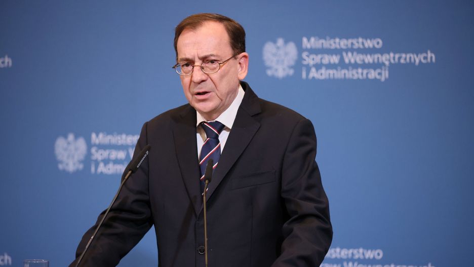 Polska ogłosiła pierwszą listę sankcji wobec Rosji. Na zdjęciu: szef MSWiA Mariusz Kamiński 
