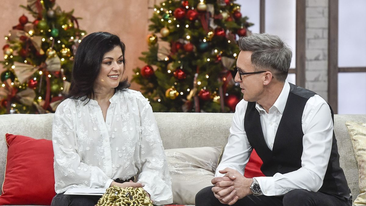 Katarzyna Cichopek i Maciej Kurzajewski w studiu "Pytanie na śniadanie" 