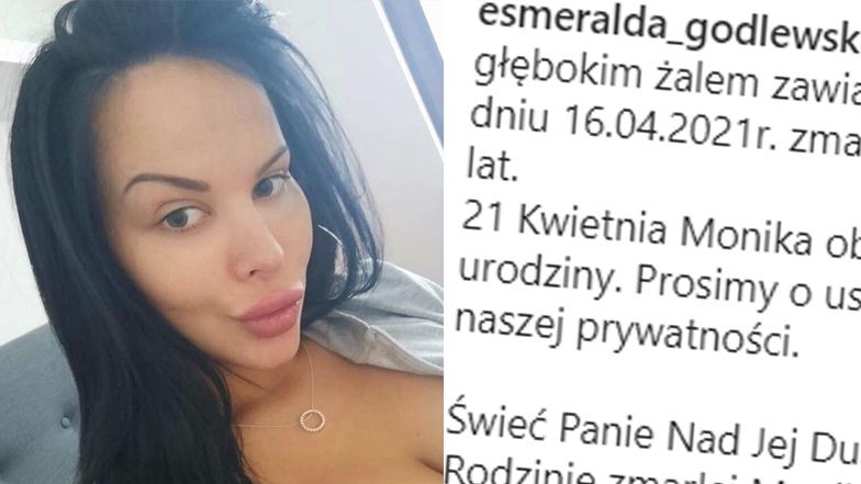 Esmeralda Godlewska woła o pomoc, publikując własny nekrolog