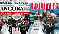 „Polityka” z okładką o ślubie Kurskiego podobną do „Angory”. „To przypadek, wybór z ubiegłego tygodnia”