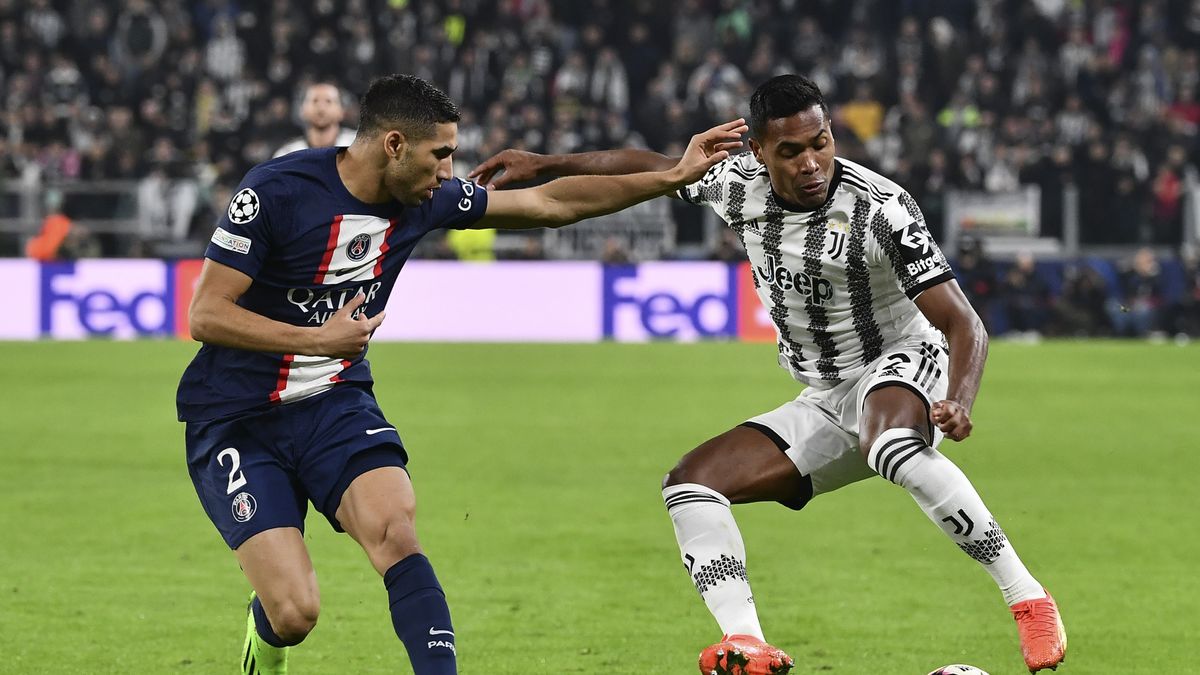 Mecz Ligi Mistrzów pomiędzy PSG a Juventusem